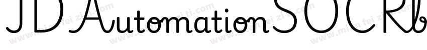 IDAutomationSOCRb Regular字体转换